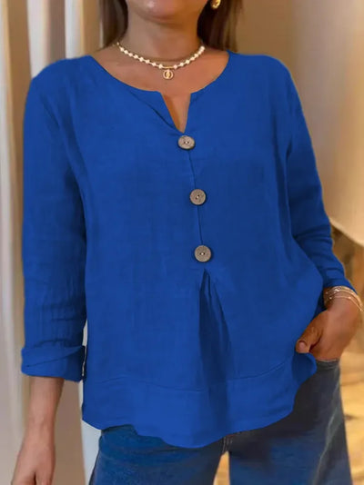 Tailored Casual Top with a Clean Look
