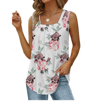 Square Neck Sleeveless T-Shirt