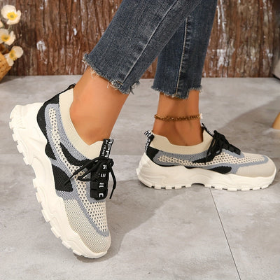 Amanda Stylish Mesh Sneakers with Flexible Fit
