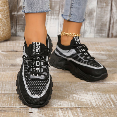 Amanda Stylish Mesh Sneakers with Flexible Fit