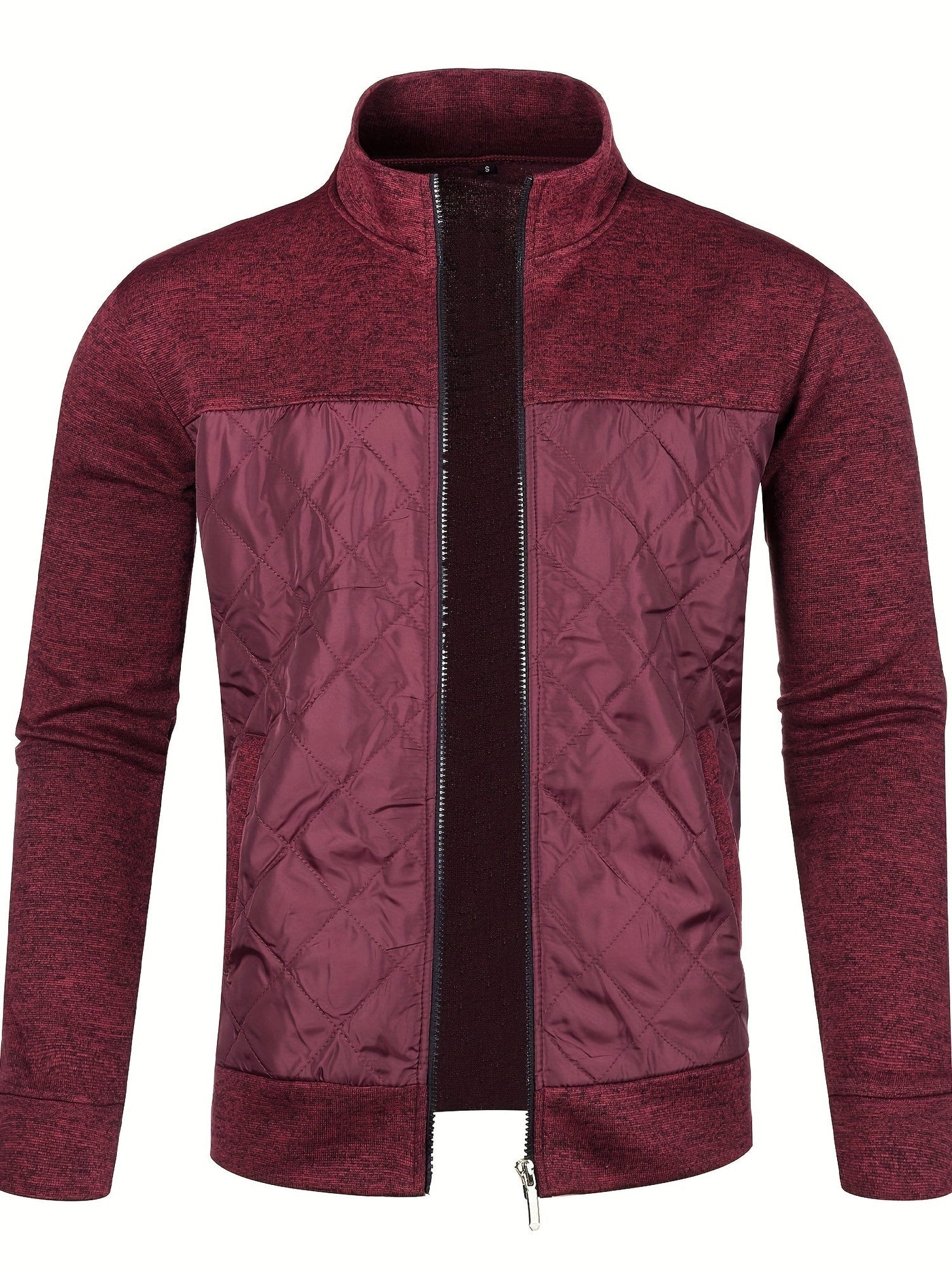 Grzegorz - Long Sleeve Knitted Jacket With Zip Up