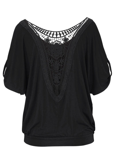 Loose Fit Hollow Floral Summer Shirt