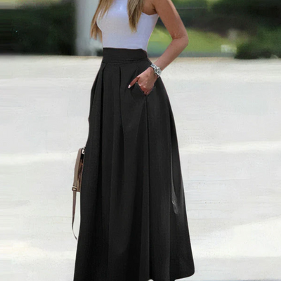 Women's Maxi Skirt with Pleats