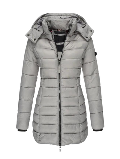 Warm Quilted Long Down Coat