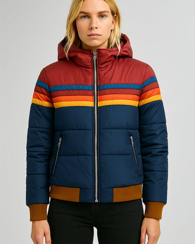 Mid-Length Puffer Jacket for Winter