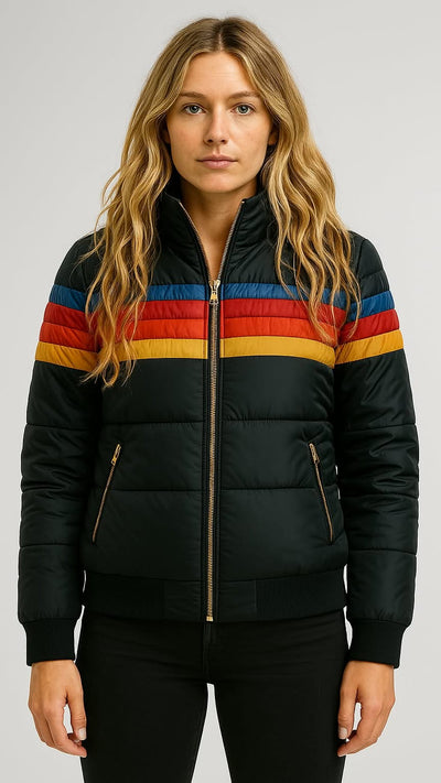 Mid-Length Puffer Jacket for Winter