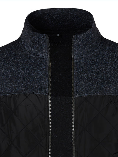 Grzegorz - Long Sleeve Knitted Jacket With Zip Up