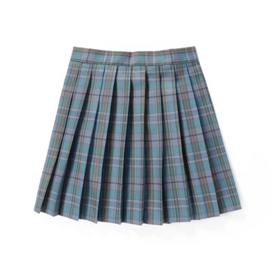 Pleated Check Skirt for Women