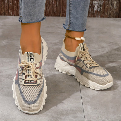 Amanda Stylish Mesh Sneakers with Flexible Fit