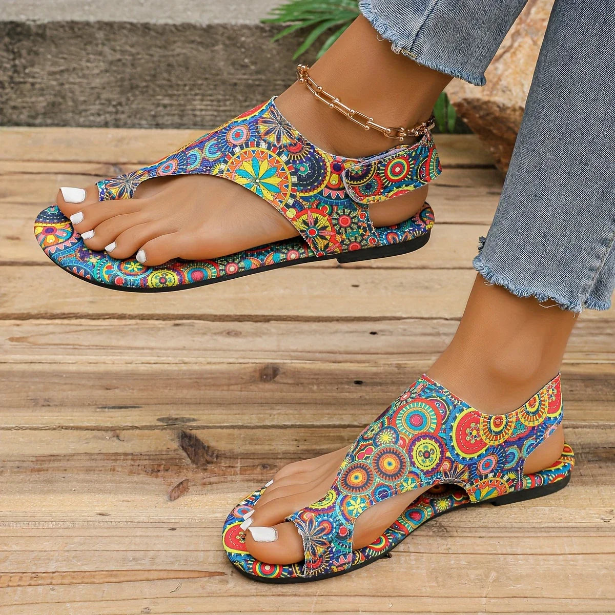 Vintage-Inspired Boho Beach Sandals