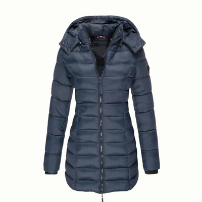 Warm Quilted Long Down Coat