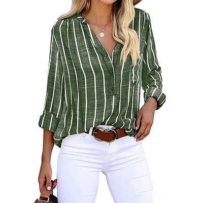 Everyday Wear Striped Button Shirt