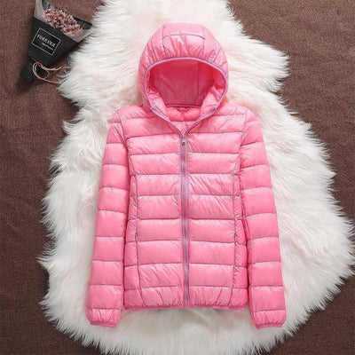 Puffer jacket with hood