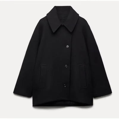 Chic Oversized Wool Jacket Women