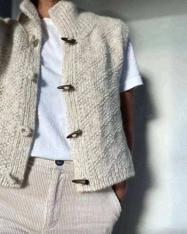 Eliane - Elegant Sleeveless Cardigan