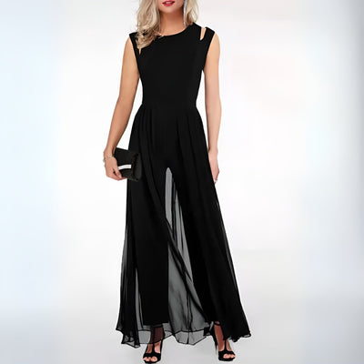 Summer Sleeveless Jumpsuit with Wide Legs for Women