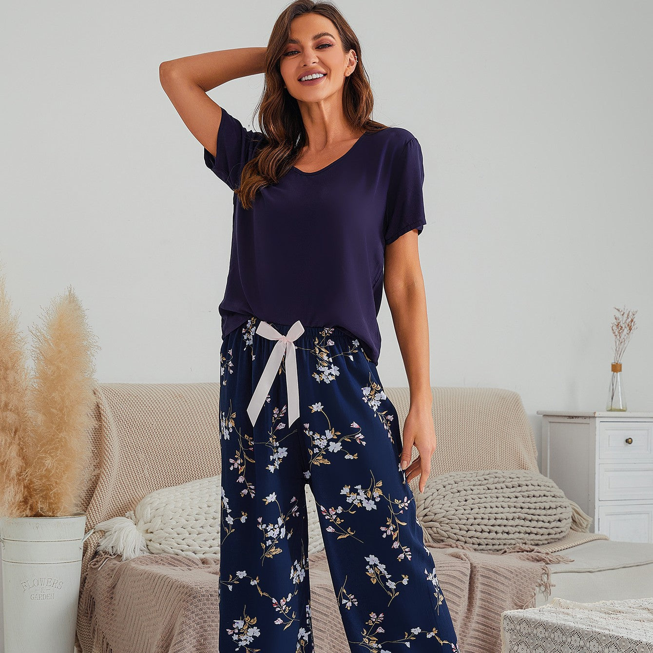 Summer Cotton Crepe Loungewear Set