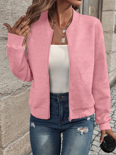 Trendy Solid Color Women’s Casual Jacket