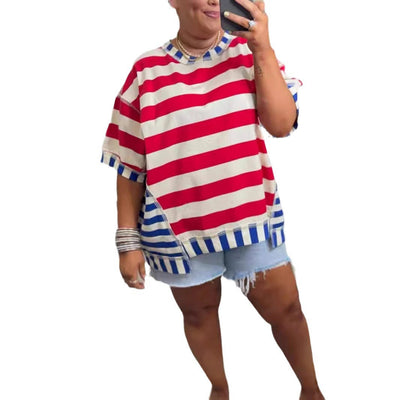 Soft Everyday Stripe Top – Flattering Fit for Casual Office Days and Relaxed Weekend Outfits