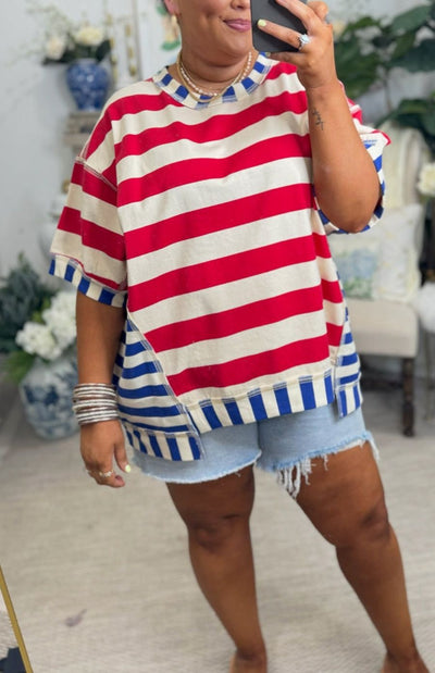Soft Everyday Stripe Top – Flattering Fit for Casual Office Days and Relaxed Weekend Outfits