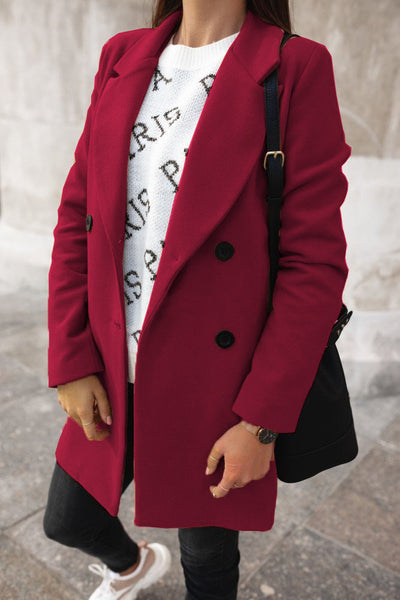 Women's Stylish Wool Blend Coat