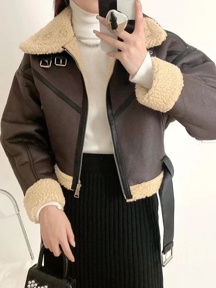Oversized Hip-Hop Leather Jacket