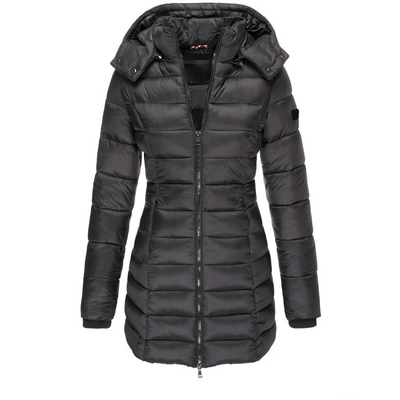 Warm Quilted Long Down Coat