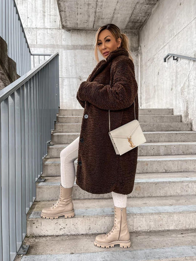 Cozy Women's Longline Wool Coat