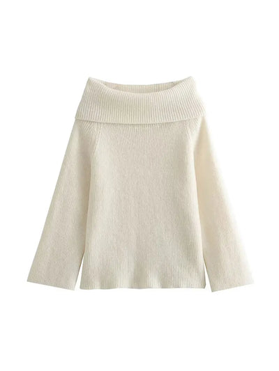 Offshoulder Knit Long Sleeve Top