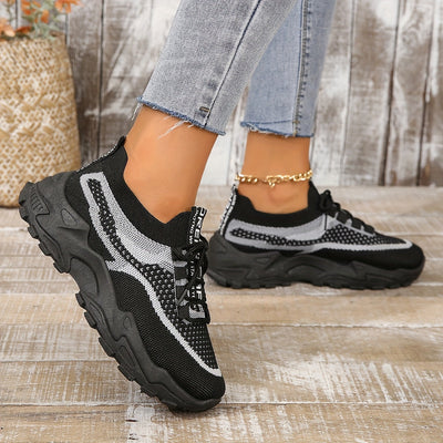 Amanda Stylish Mesh Sneakers with Flexible Fit