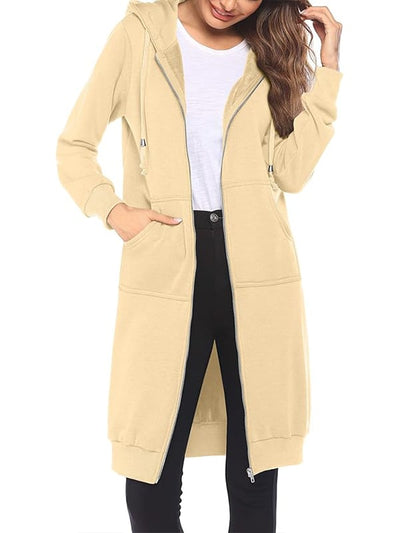Nayvah - Long Sleeve Hoodie With Zip Up