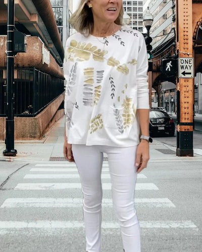 Round Neck Long Sleeve Top