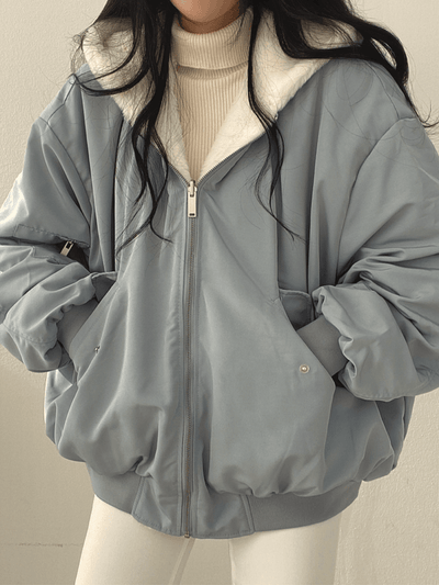 Stylish Oversized Bomber Jacket