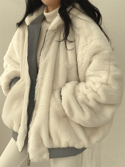 Stylish Oversized Bomber Jacket
