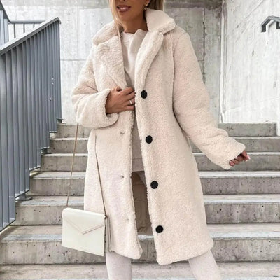 Cozy Women's Longline Wool Coat