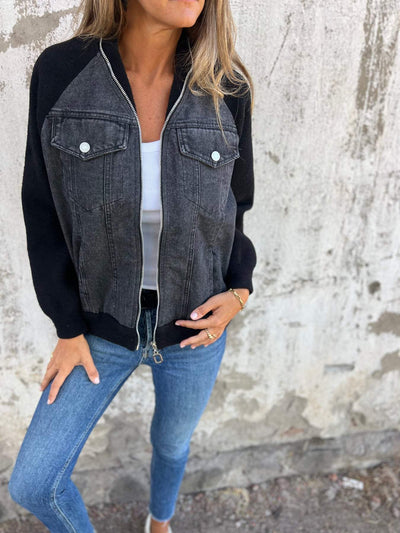 Modern Zip-Up Bomber Jacket