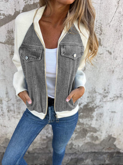 Modern Zip-Up Bomber Jacket