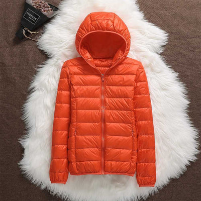 Puffer jacket with hood