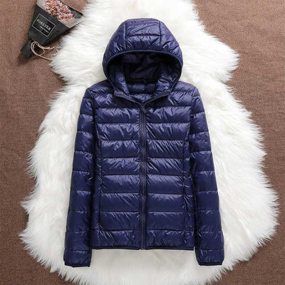 Puffer jacket with hood