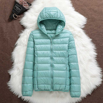 Puffer jacket with hood