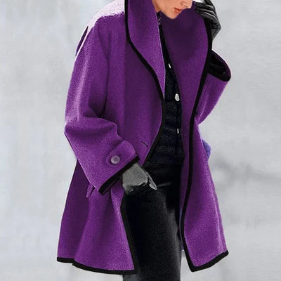 Stylish Double Breasted Wool Coat